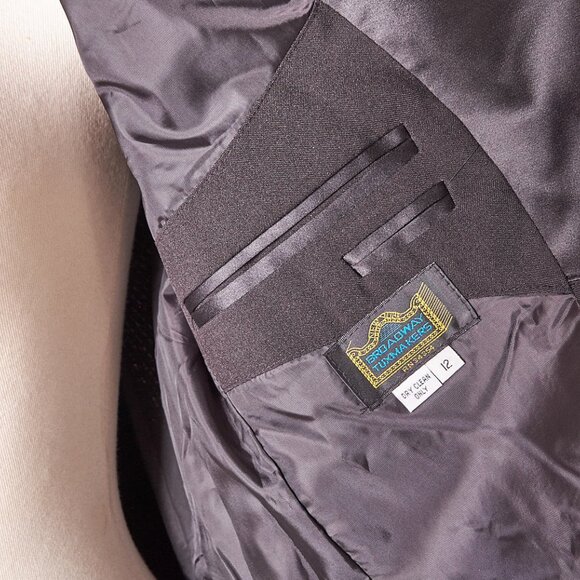 1980s Formal Black Tuxedo Suit - Picture 10 of 15